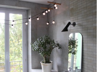 Guirlande guinguette elume 20 lampes blanches 6m
