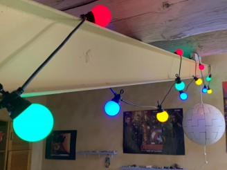 party! Guirlande Guinguette multicolore raccordable 20 lampes LED 6m