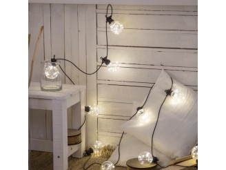 Crystal - Guirlande lumineuse extérieure boules microled
