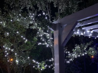 Snow - Guirlande lumineuse 14m clignotante 180 LED blanc pur
