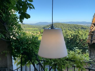 Outdoors - Luminaire extérieur abat jour conique blanc