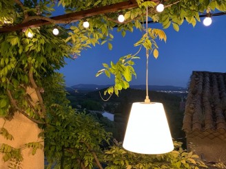 Outdoors - Luminaire extérieur abat jour conique blanc