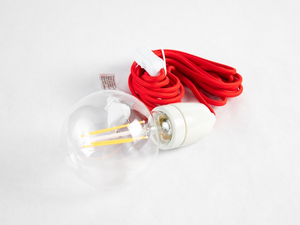 Nomade - Suspension lumineuse intérieure câble tissu