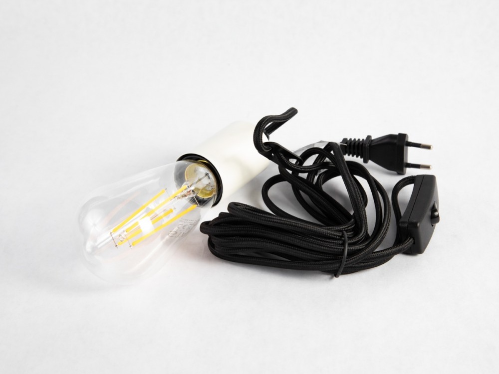 Nomade - Suspension lumineuse intérieure câble tissu