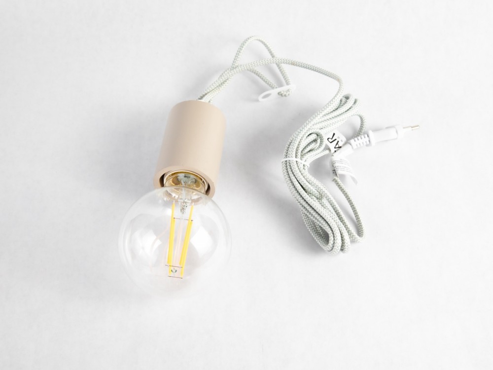 Nomade - Suspension lumineuse intérieure câble tissu