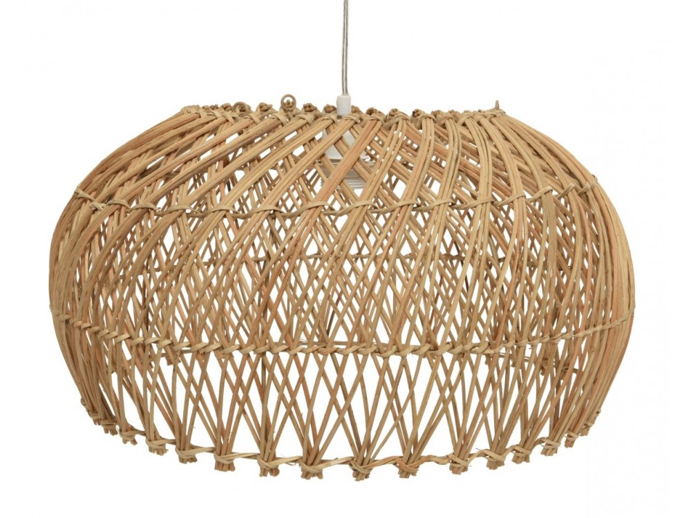 Suspensions - Luminaire intérieur abat-jour 42X26 cm en matière naturelle