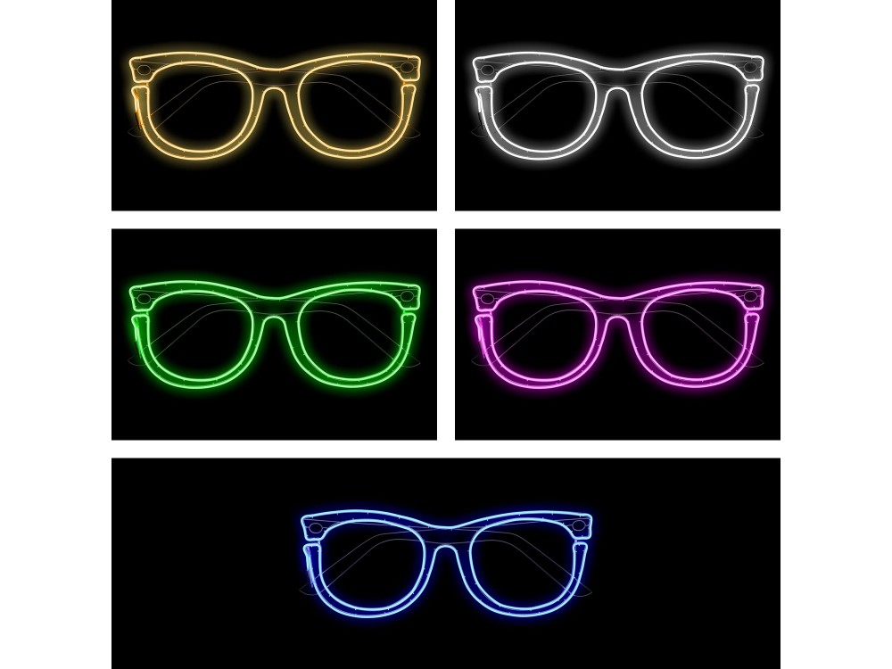 Sunglasses - Décor lumineux extérieur 100 cm, Néon Flex différents coloris