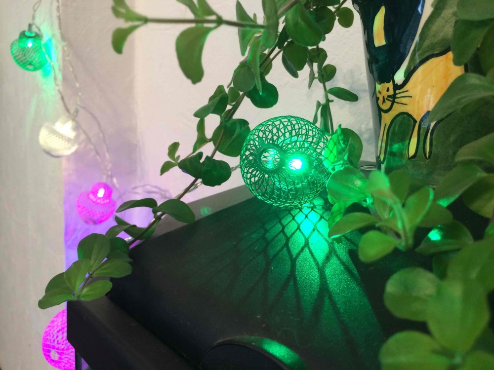 Guirlande lumineuse nomade intérieure multicolore METALIC MUSHROOM