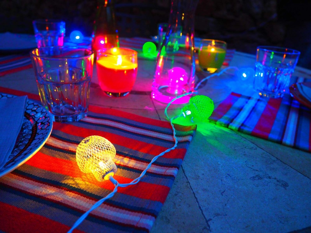 Guirlande lumineuse nomade intérieure multicolore METALIC MUSHROOM