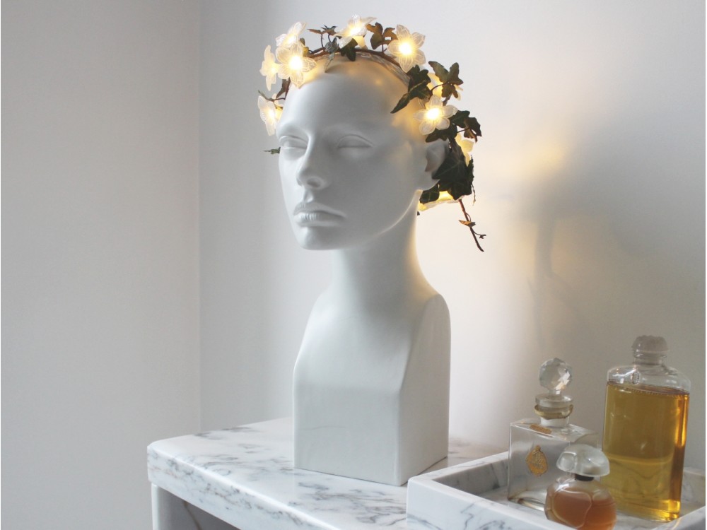 Guirlande lumineuse elume intérieure fleur primula salle de bain