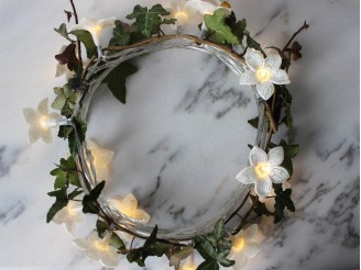 Guirlande lumineuse elume intérieure fleur primula couronne