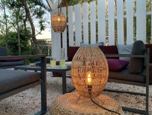 Lampe de jardin étanche hauteur 46 cm câble 5m Néoprène fourni