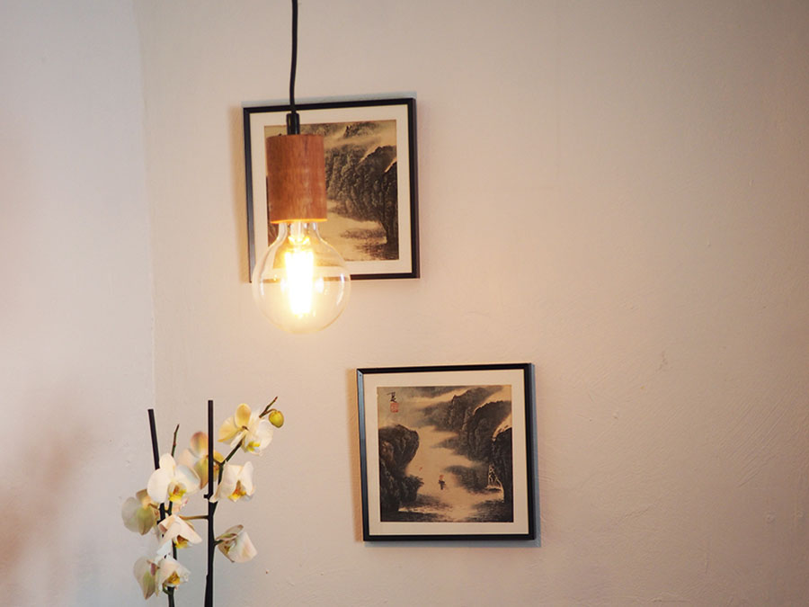 Nomade - Suspension lumineuse intérieure câble tissu